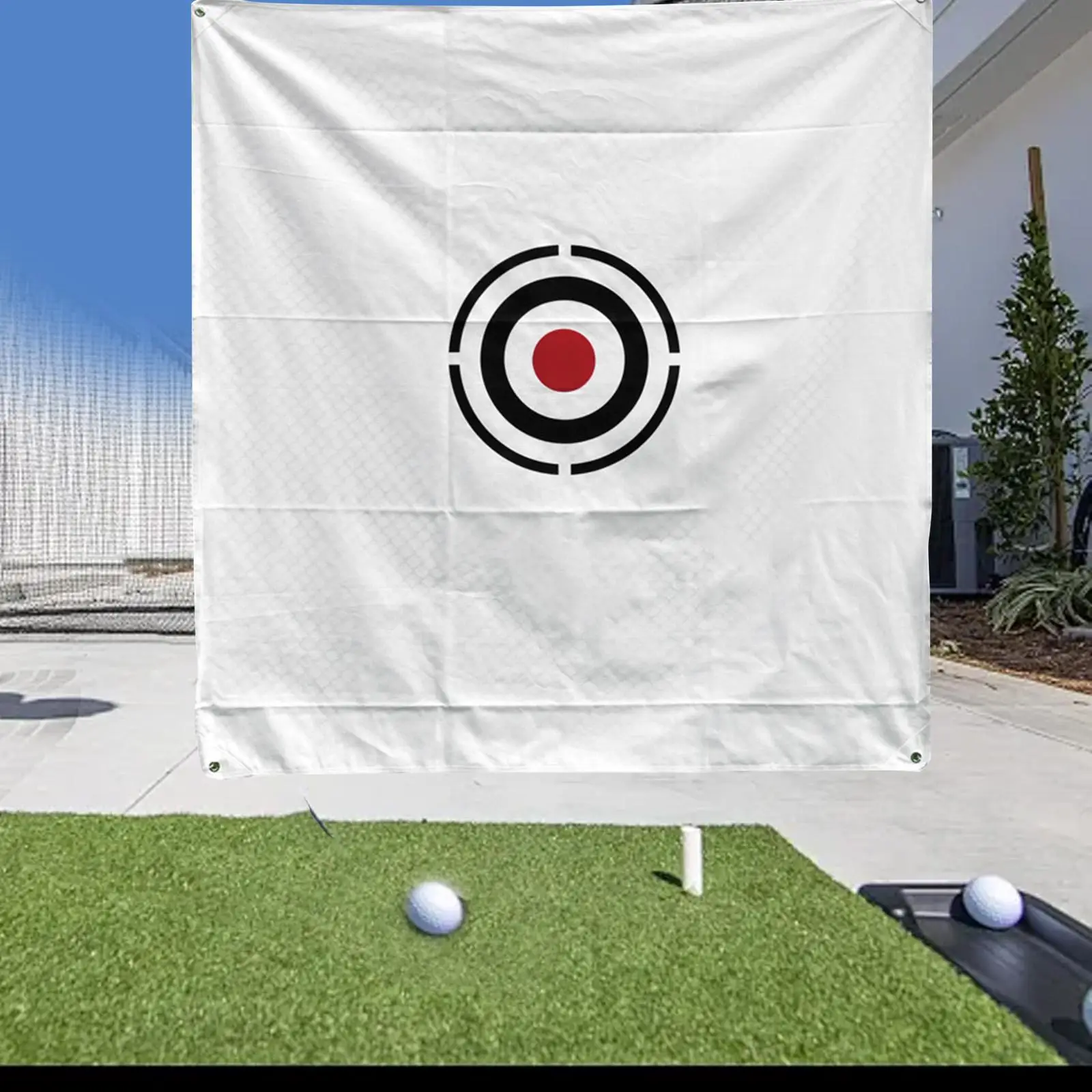 Golf Target Cloth Golf Practice Cage Backstop Practice Training Golf Strike Cloth for Aiming Exercise Indoor Men Swing Trainer