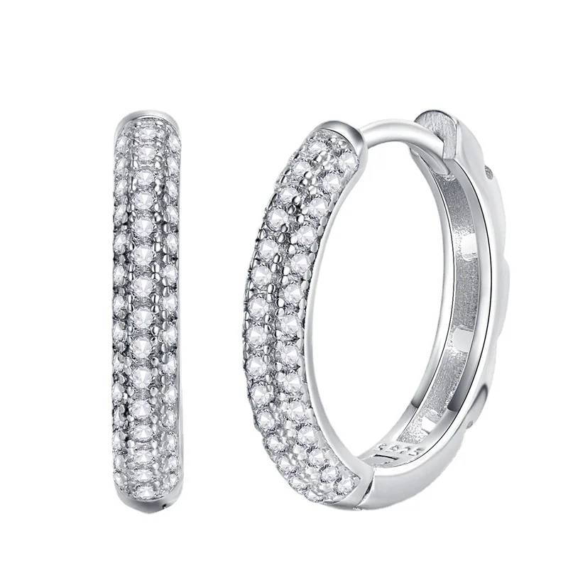 

2023 New 925 Silver European and American Luxury Earring Hollow out Fashion Simple and Versatile for Men and Women to Wear