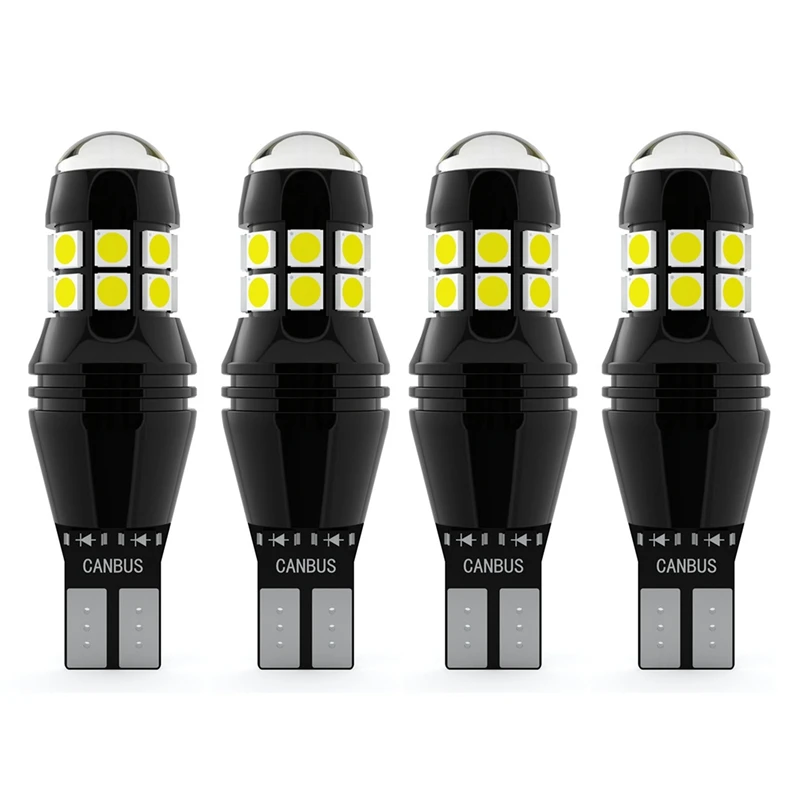

4 шт., лампы T15 3030 Canbus 921 W16W 20-SMD