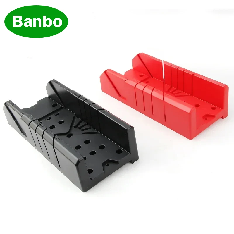 1pcs 12" Plastic Mitre Box Woodworking Clamping Cuts Miter Slots For Woodworker Woodcarver Carpenter