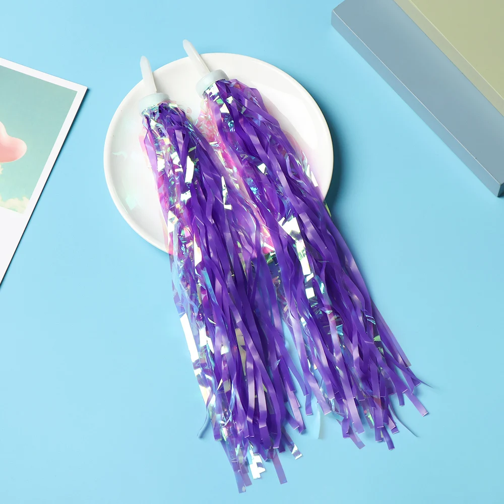 Vibrant Handlebar Tassel Streamers for Bikes and Scooters - Fun Cycling Accessories for Kids
