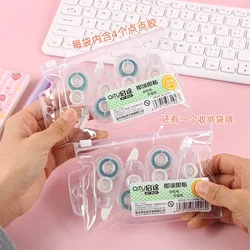 Set of Double - Sided Adhesive Tape Runners - 5m x 5mm, Perfect for Crafts & Scrapbooking (4pcs)