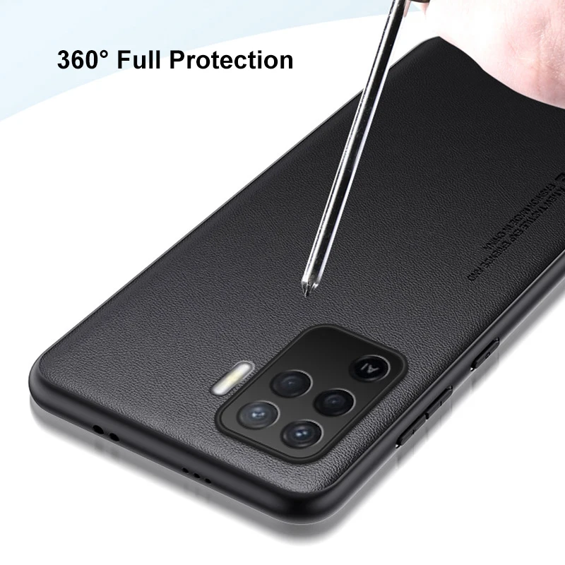 Shockproof Luxury Matte Silicone Leather Phone Case - Protective Cover