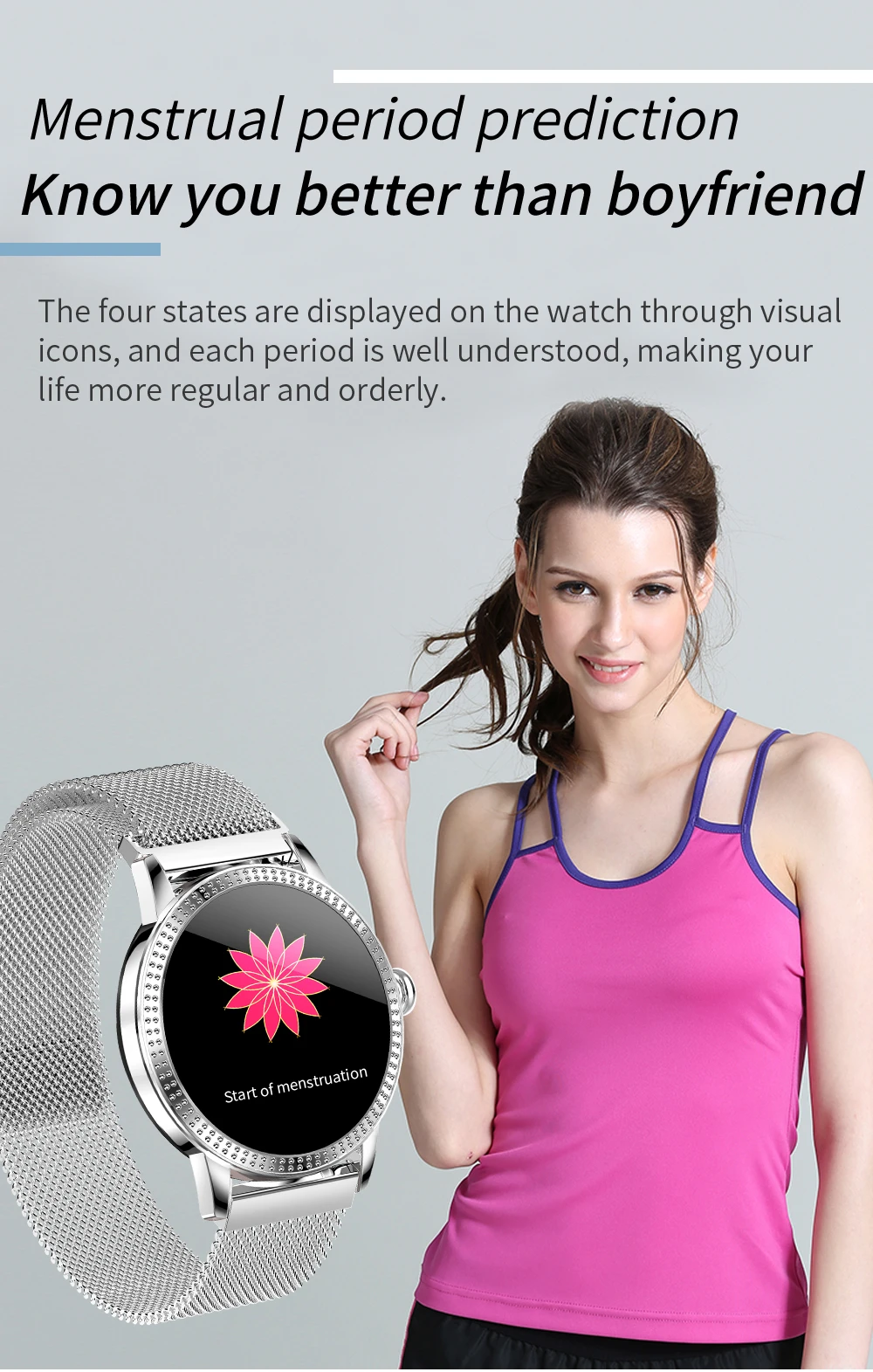 CF18P Men Women Fashion Smart Watch Full Touchscreen Waterproof Pedometer Heart Rate Blood Pressure Reminder Couple Smartwatch