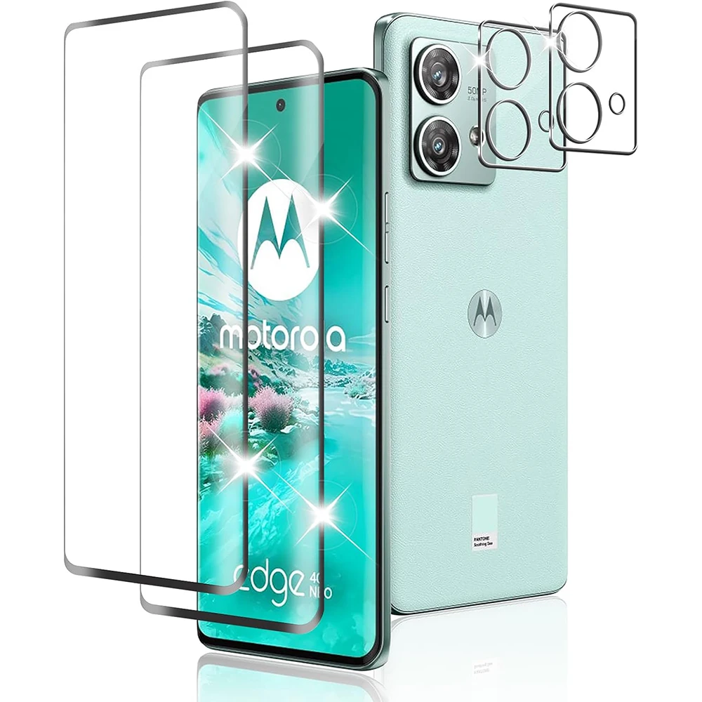 

3D изогнутое 9H закаленное стекло для MOTO Edge 40Neo защита для экрана для Motolora Moto Edge40 Neo XT2307-1 защита для объектива камеры