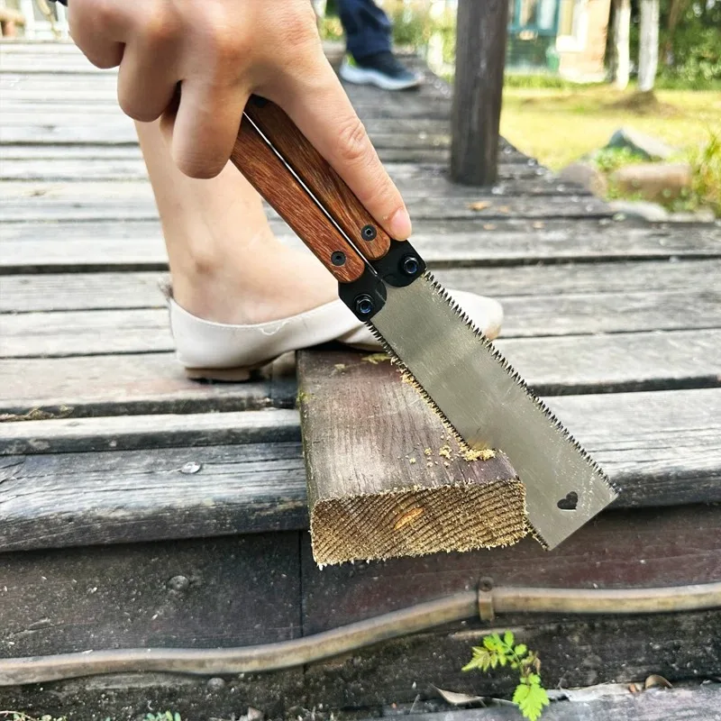 Japanese Woodworking Saw Woodworking Tools With Double Edges Can Achieve Smooth and Accurate Cutting Foldable Practical Saw folding saw hand saw
