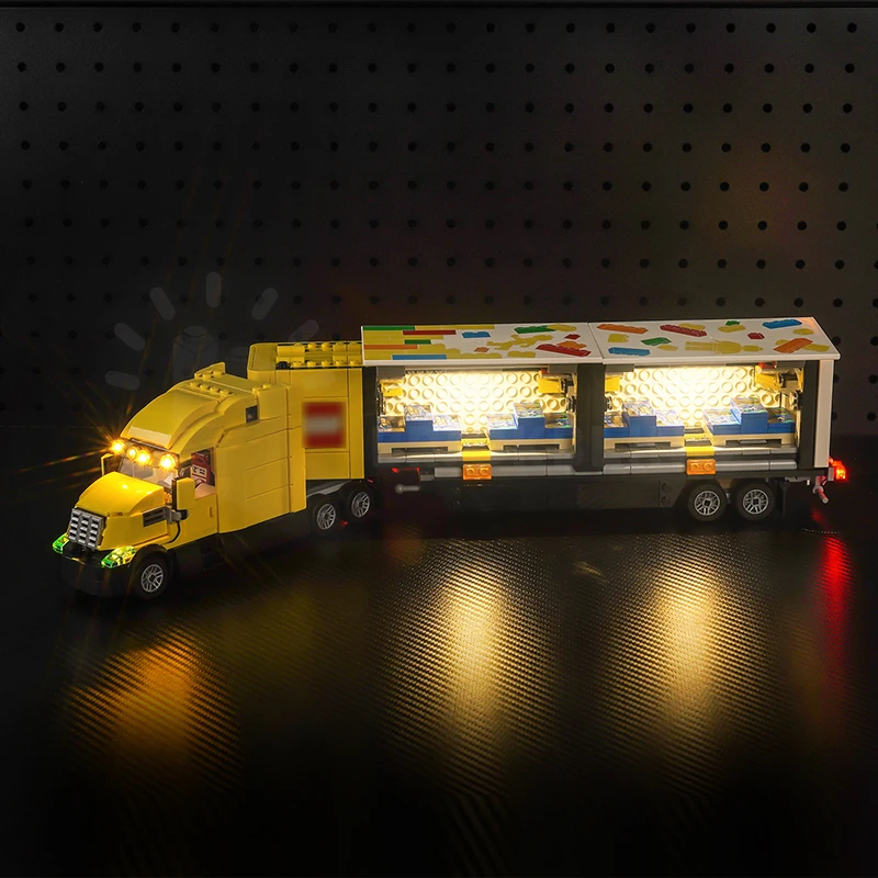 60440 Camion Lego Technic Giallo Il Modello Brick Bling LED Light