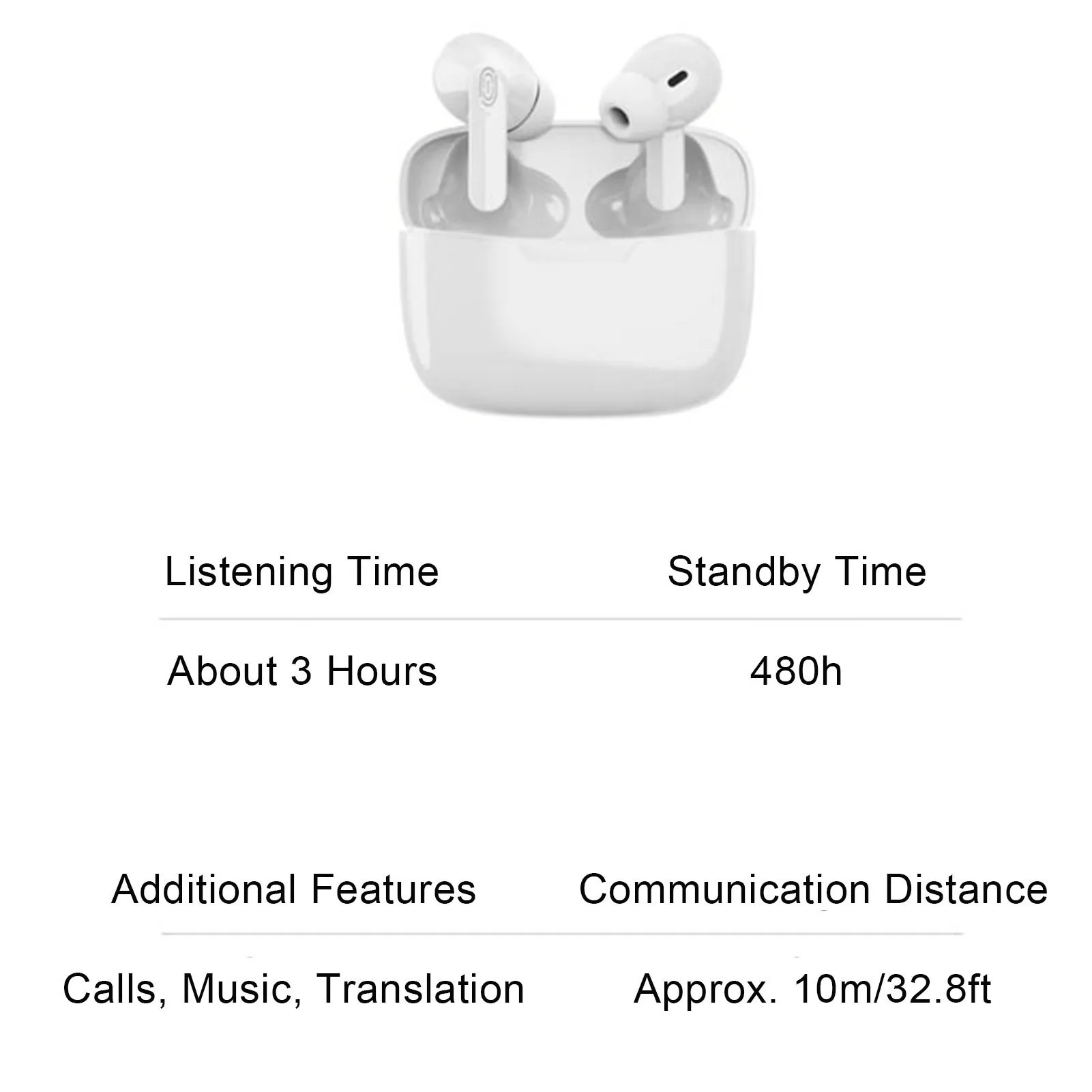 Language Translator Earbuds Supports 114 Languages Real Time High Accuracy Translation Earbuds with Speakers