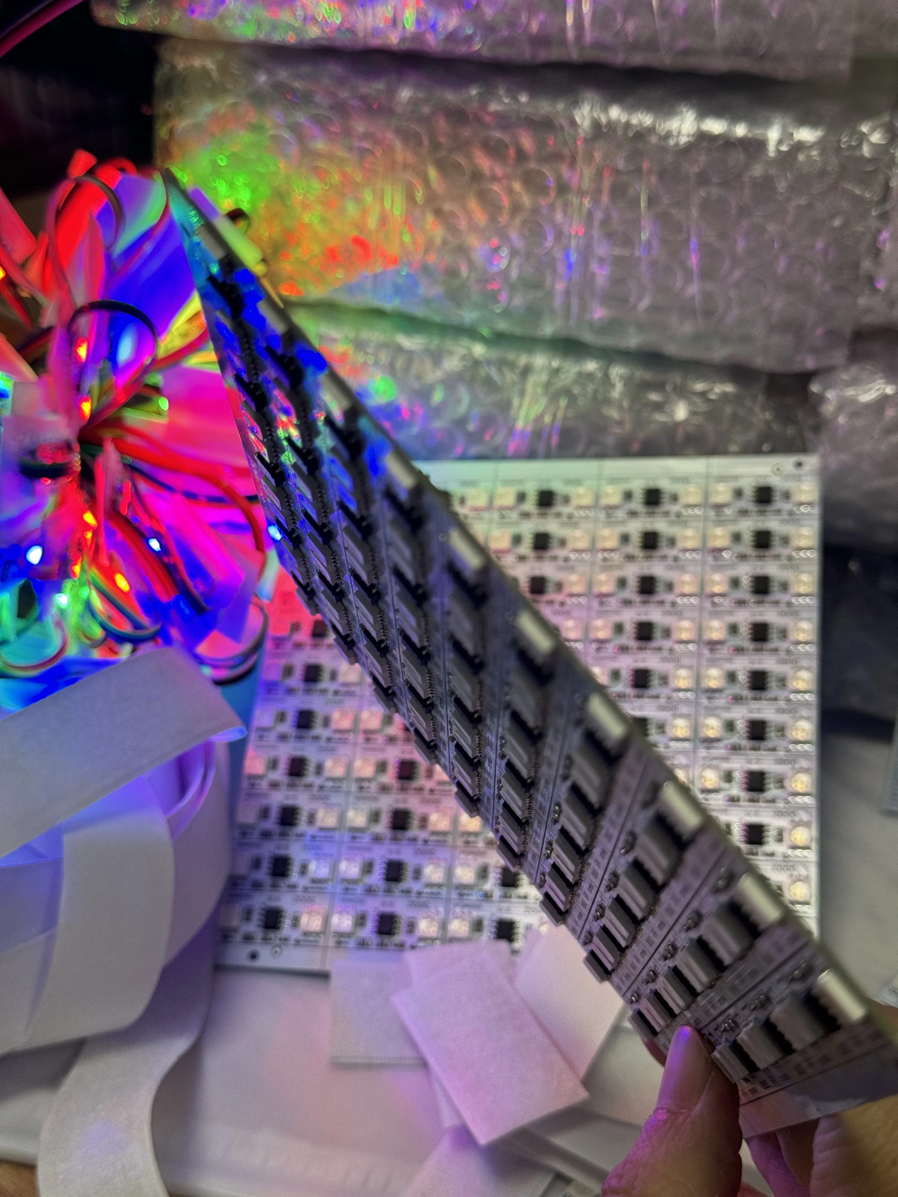Super high brightness LED lights for big triangle delta soft inflatable kite night flying octopus trilobites ray string lines 4