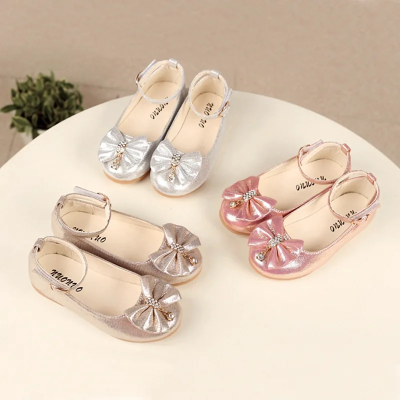 Leather Flat Shoes for Kids Girls Spring Autumn
