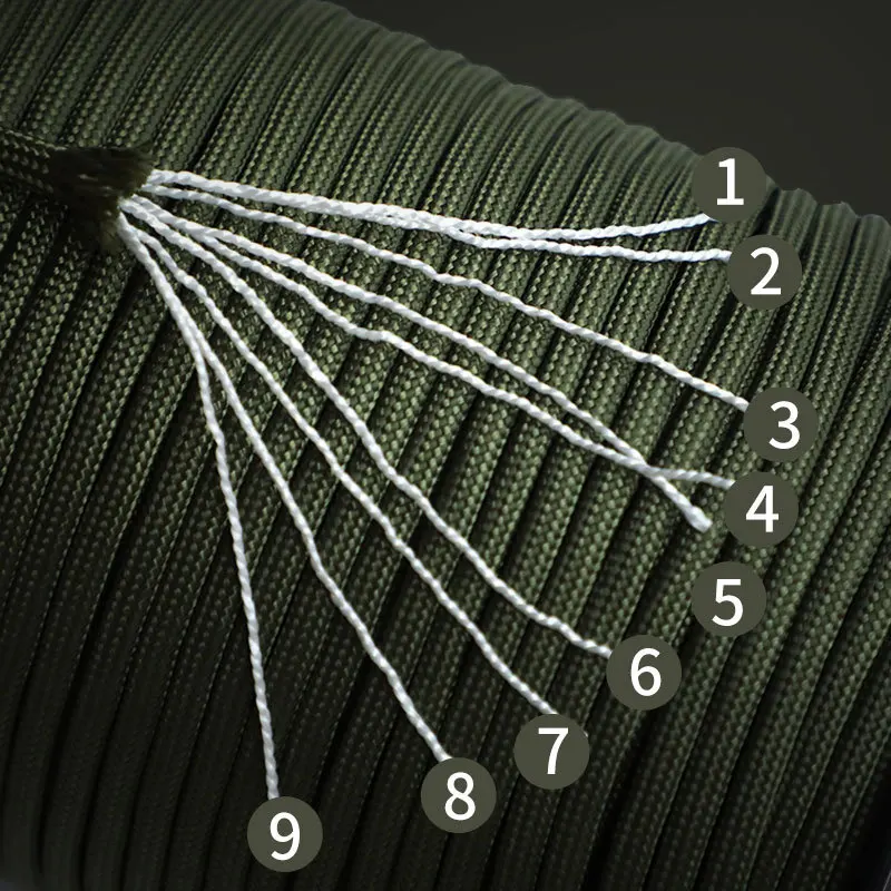 Heavy-Duty Paracord Rope – 100M, 4mm Diameter, Ideal for Outdoor Camping, Survival, and Hiking