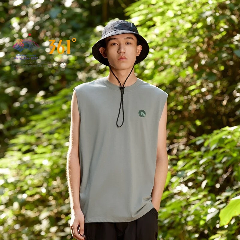 

361 Degrees Men's Sports Vest Men Women Couple Icy Cooling Outdoor Outing Camping Regular Short-Sleeved Top Male 652329504