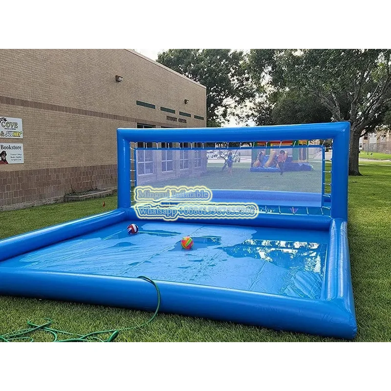 

Commercial Grade PVC Inflatable Volleyball Court Outdoor Volleyball Pool, Beach Water Volleyball Field for Sport Game free ship