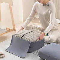 Large Capacity Clothes Storage Bag Waterproof Cabinet Wardrobe Organizer Quilt Pillow Blanket Organizer Dustproof Bedding Storag 1