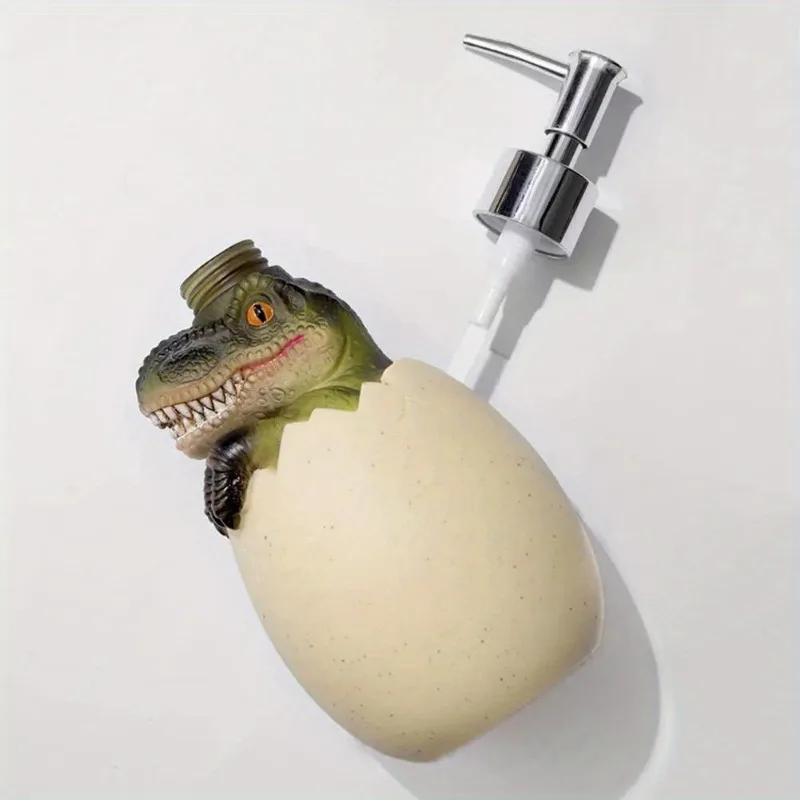 560ml Lotion Dispenser Large Capacity Cute Dinosaur Refillable Empty Bottle Hand Cleanser Shampoo Container Bathroom Supplies