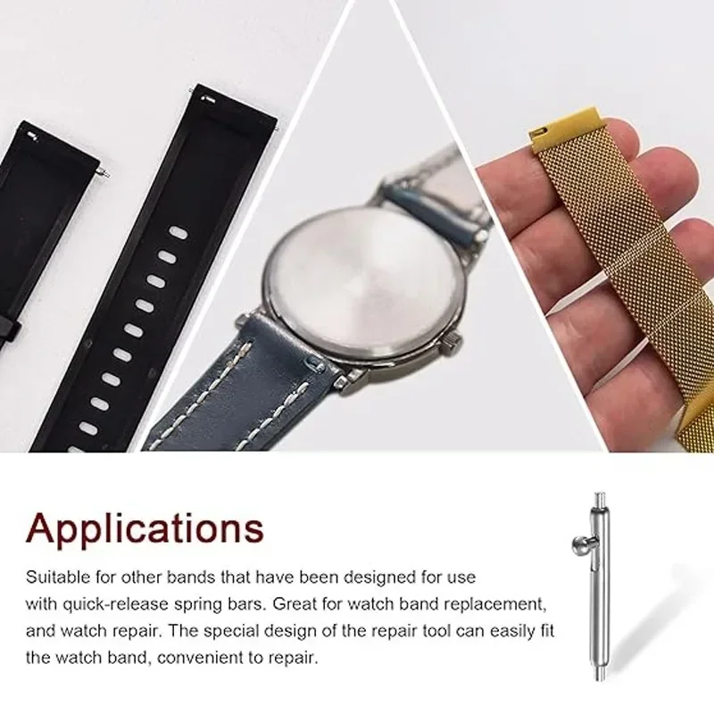 20-Pack Stainless Steel Quick Release Spring Bars - Precision Strap Pins