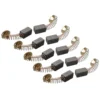 10X Carbon Brush To Fit Guild PDH26G Rotary Hammer Drill 1000W 6.5x7.5x12 E15 Drill Graphite Brush Cutting Polishing Machine 2