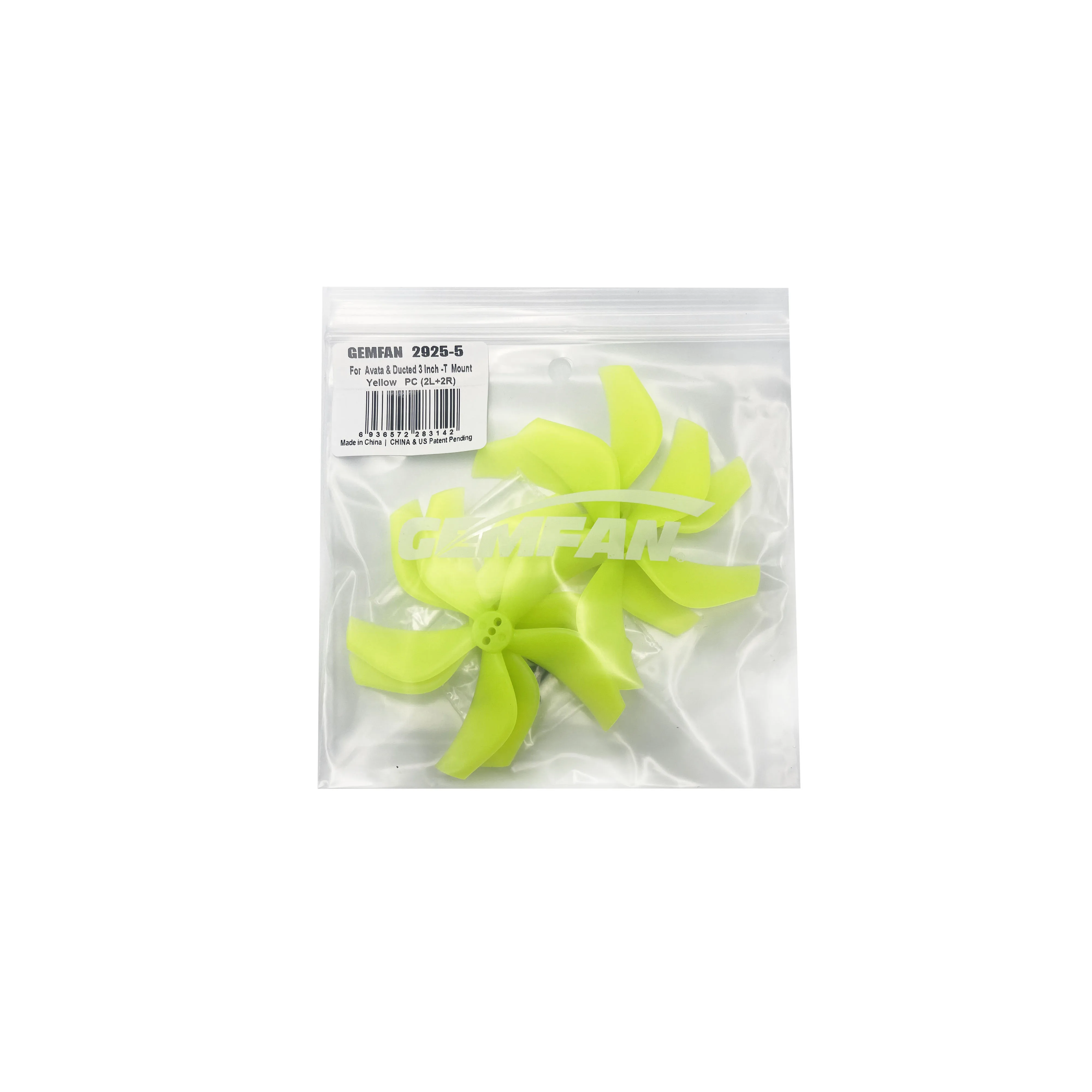 Фото 4 шт. Gemfan 2925 2.9X2.5X5 5-Blade PC Propeller CW CCW T-Mount для DJI Avata FPV Freestyle 3 дюйма Cinewhoop Drone Dronetech 2925 №2