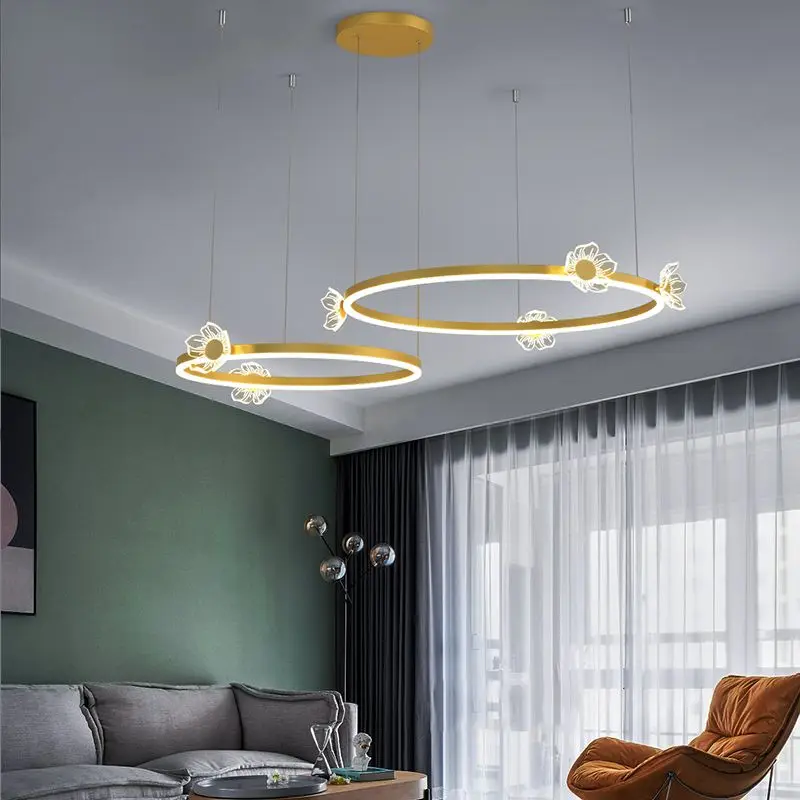

Современная светодиодная Хрустальная Потолочная люстра в скандинавском стиле с бабочками и цветами, подвесная Стандартная Простая Подвесная лампа для гостиной, спальни