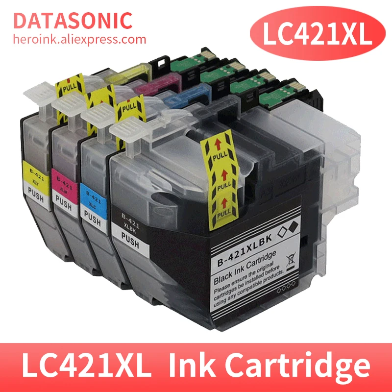 4Color Compatible Ink Cartridge For Brother LC421 LC421XL DCPJ1050DW