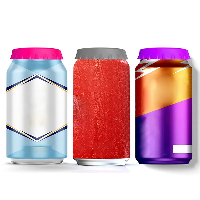

1Pcs Soda Lid Covers Multi-color Beverage Can Protector Silicone Can Covers Beer Bottle Cap Tin Can Soda Coke Leak-Proof Cap