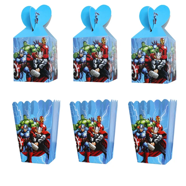 PAPIER CADEAU ,The Avengers-48PCS--boîte cadeau en papier, sacs à bonbons  et biscuits, décorations de fête de 1er anniversaire pour - Cdiscount  Beaux-Arts et Loisirs créatifs