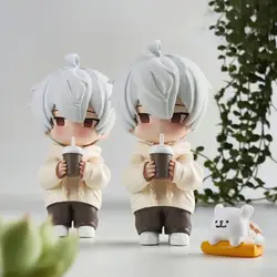 Innovative Cute Milk Tea Figure Desktop Ornament - 2025 Edition (2PC)