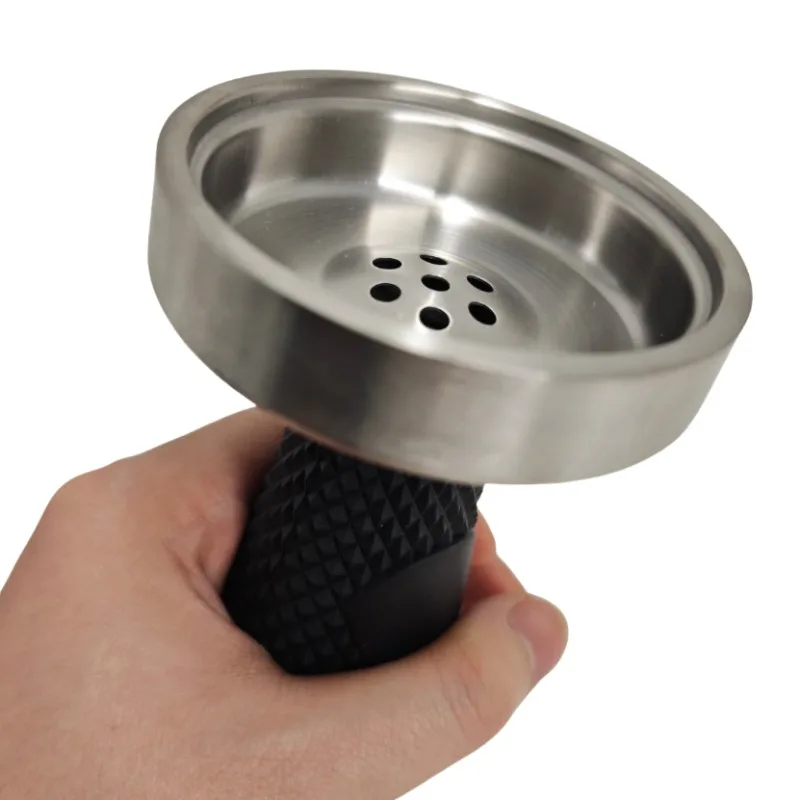 7 Hole Metal Hookah Smoke Bowl Protable Tobacco Shisha Head Heater Chicha Nargile Sheesha Water Pipe Pipes Smoking Grass Bowls
