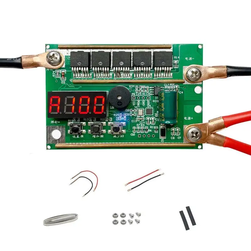 

Portable Spot Welder 100 Gear Adjustable Handheld Spot Welding Machine With LCD Screen Portable Battery Spot Welding Equipment