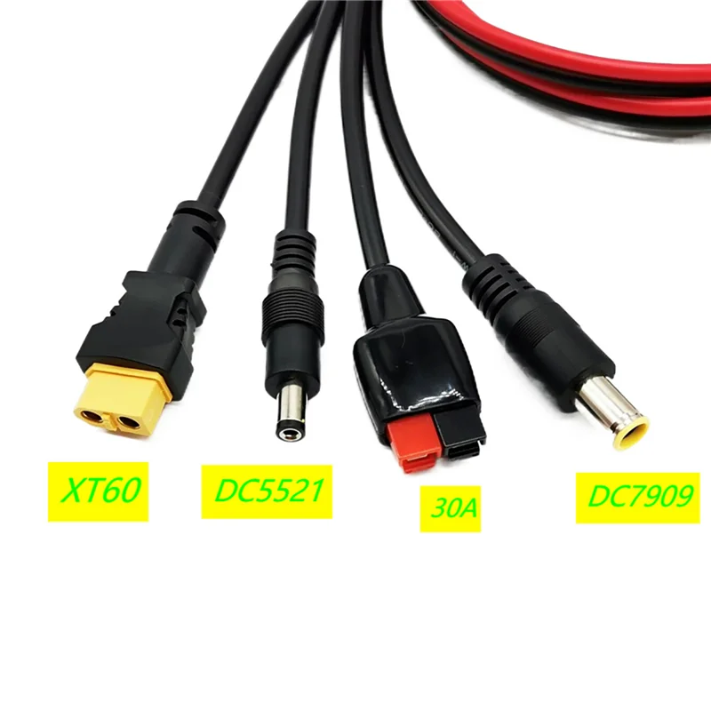4-in-1 Solar Panel Connector Extension Cable Splitter Compatible with Anderson Connector DC Adapter Power Plug XT60 Female Conn extension cable solar panel connector cable