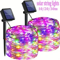 colored outdoor string lights