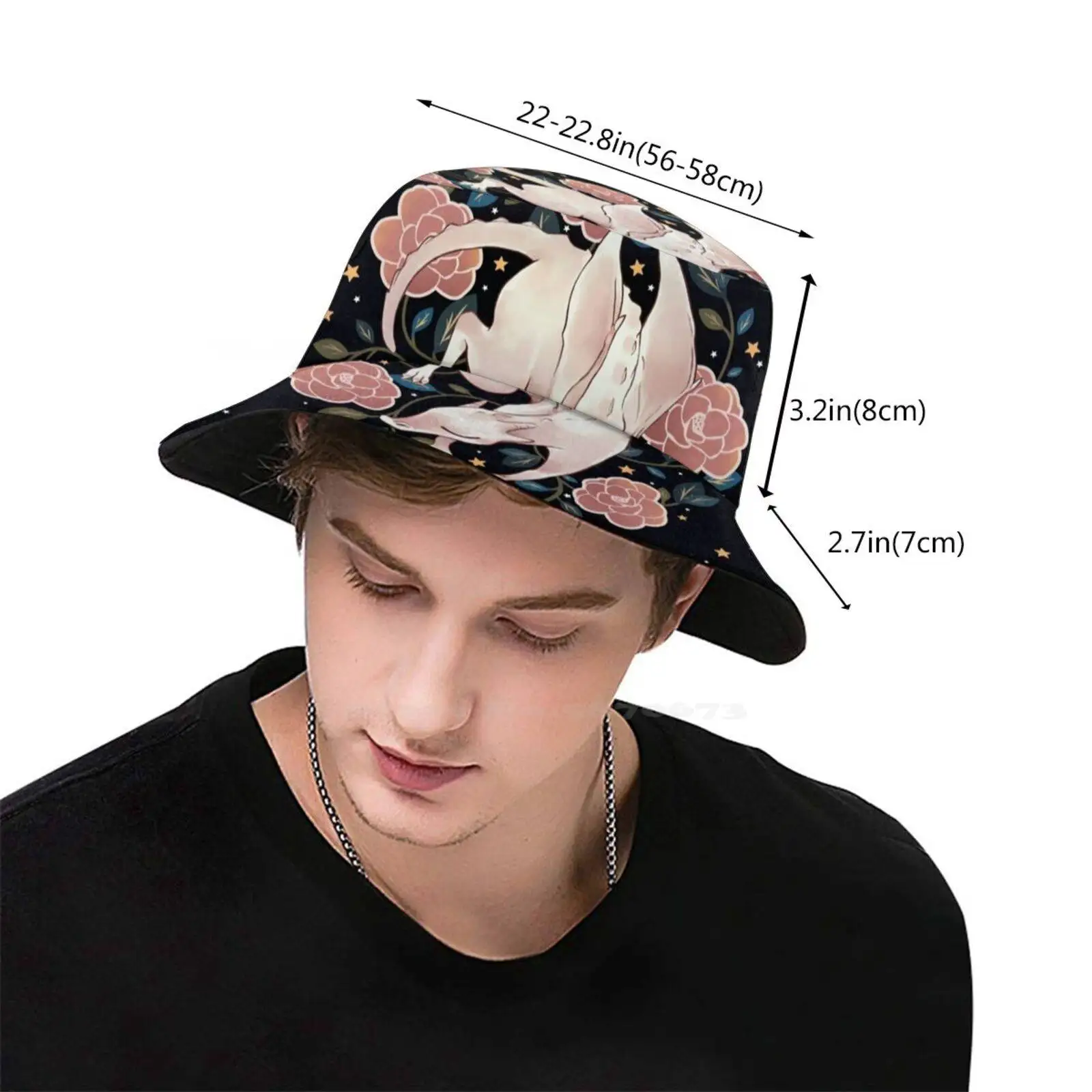 White Dragon Flat Top Breathable Bucket Hats Merlin Aithusa White Dragon  Magic Animals King Arthur Arthur Pendragon Fairy