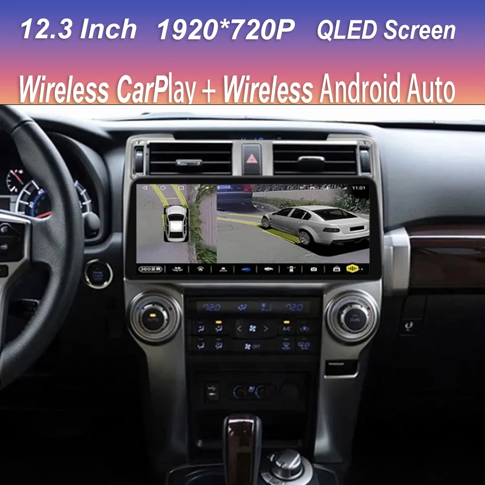 

Android 13 Car Radio For Toyota 4Runner 4 Runner 2014-2019 Multimedia Player GPS WIFI BT Stereo QLED No 2 Din DVD Carplay 4G DSP
