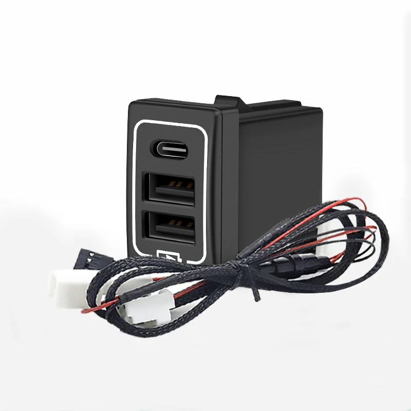 ڵ USB   QC3.0 Ÿ  ũ 200 Prado 150 ׼  LC200 LC150 FJ150 FJ200 2021 2020 2019