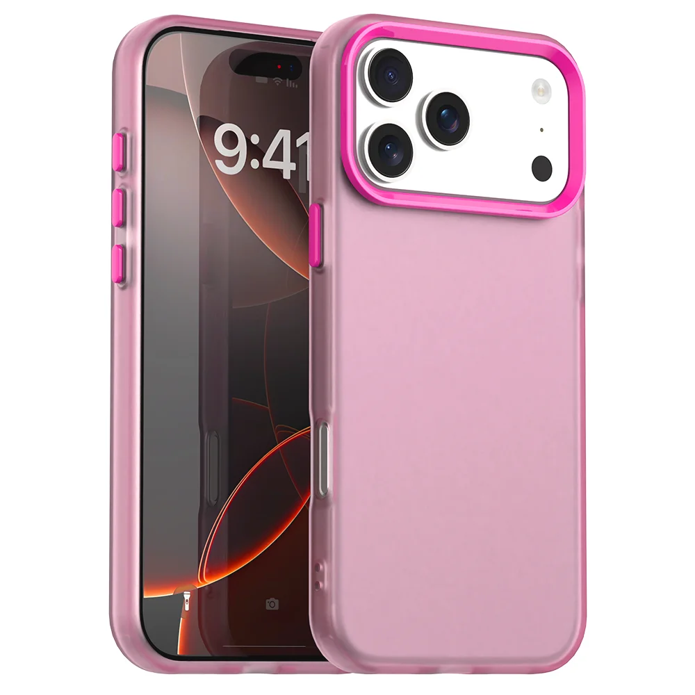 Sleek Solid Color Shock-Resistant Protective Phone Case