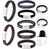 Cremation Urns Bracelet Free Engraving Leather Man Memorial Bangle With Metal Buckle Small Urns For Ashes Keepsake Jewelry 1