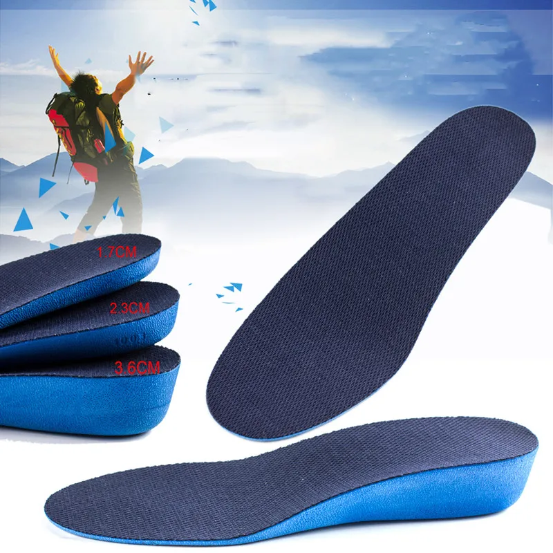 

Memory Foam Height Increase Insoles For Unisex Invisiable 1.5-3.5CM Breathable Orthopedic Elevator Insoles Shock Absorption Pad