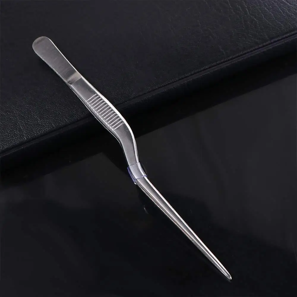 Silver Professional Stainless Steel Oral Cleaner Ear  Wax Removal Nail Clip Ear Tweezer Ear Care Tools Ear Cleaning Clip