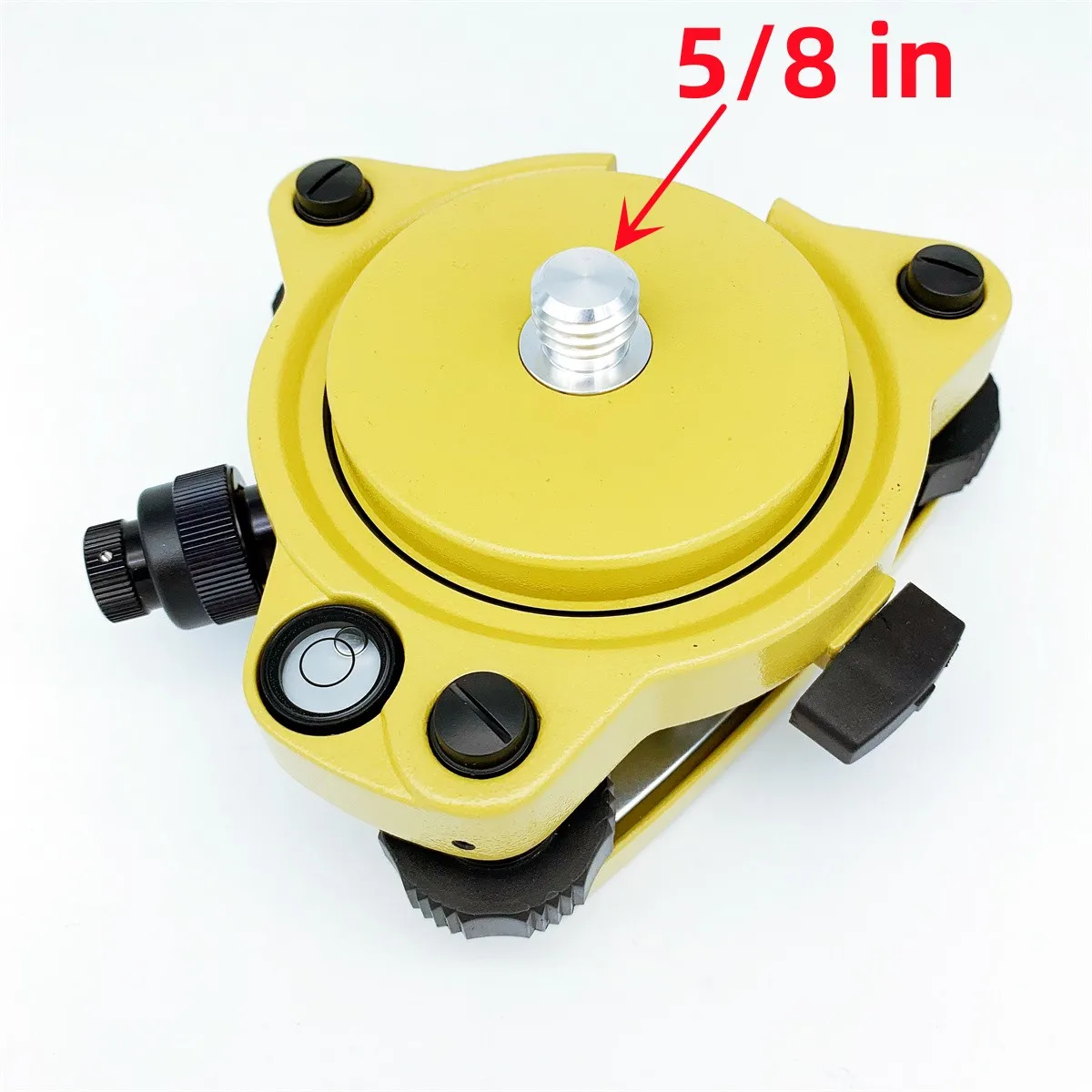 

Yellow Tribrach With Optical Plummet & GPS Tribrach Adapter Carrier With 5/8"x11 Mount Rotate Screw For Total Station GPS GNSS