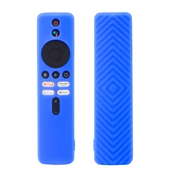 Luminous Silicone Protective Remote Control Case - 16.6x4.1cm (Blue)