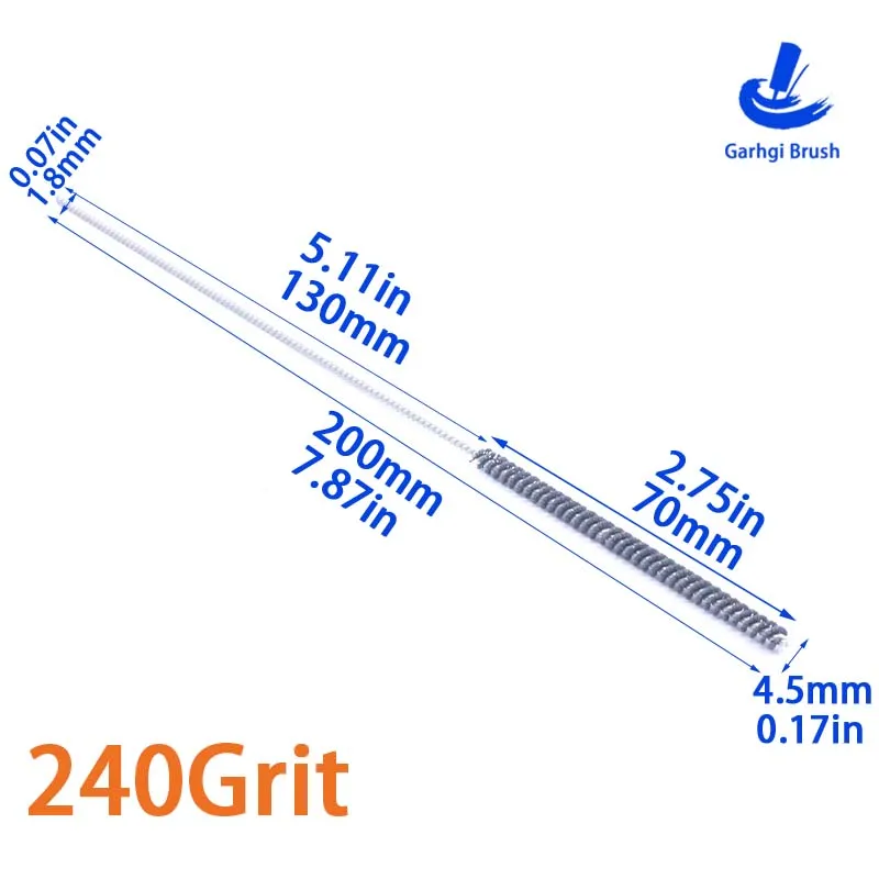 High-Performance 240 Grit Cylinder Honing Brush for Metal Grinding & Deburring