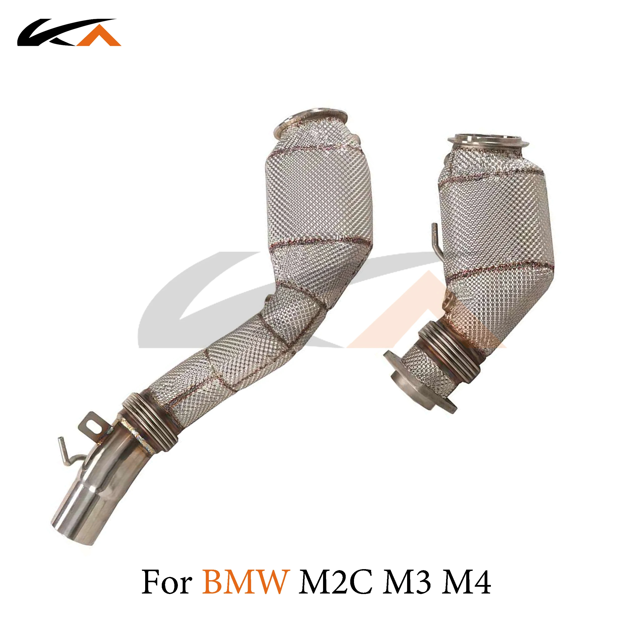 KA 튜닝 다운파이프 배기 스테인리스 스틸 헤더, BMW m2c m3 m4 f8x s55 3.0t 성능, 자동차 부품 열 차폐 촉매