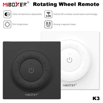 MiBoxer K3 2.4G Rotating Wheel Remote Color Temperature Panel Remote Control Adjustable Dimmer Wireless for Lamps/Controllers 1