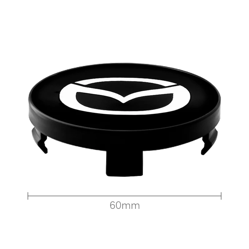 4pcs 60mm Car Wheel Center Cover Hub Cap Auto Decoration Accessories For Mazda 2 3 5 6 323 626 CX3 CX5 CX7 MX5 RX8 Atenza Axela wheel hub covers wheel hub caps