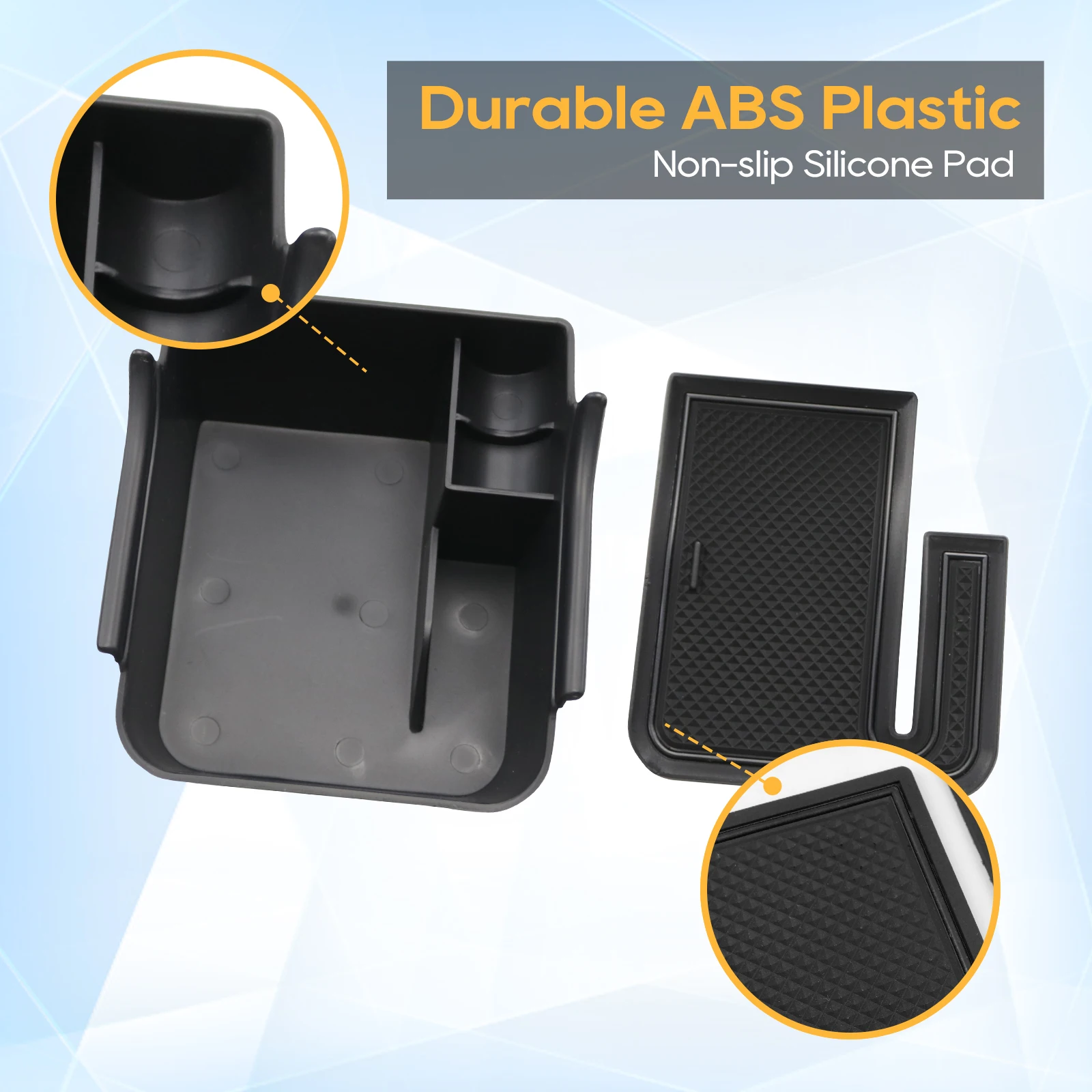 LFOTPP Car Armrest Storage Box für VW Polo MK6 AW1 GTI 2018-2023