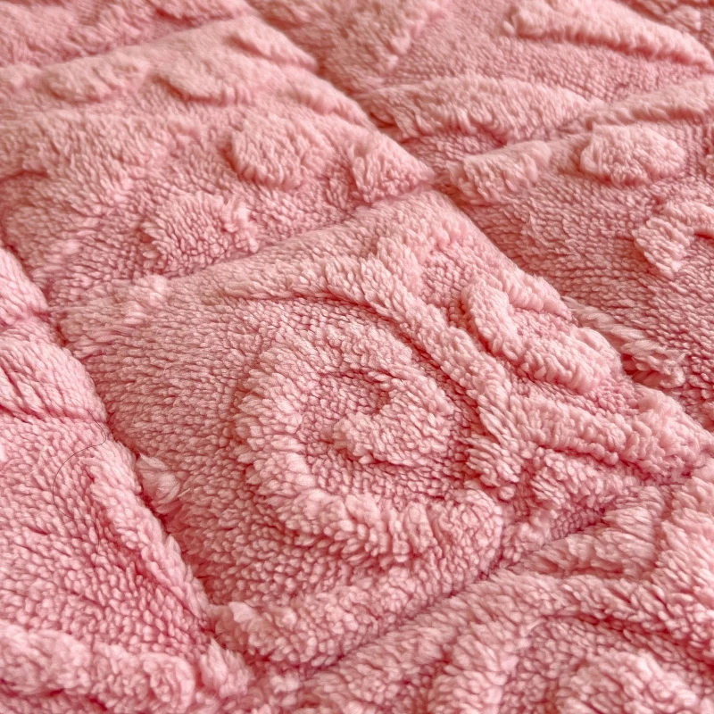 Tower Velvet Mattress Winter Fleece-Lined Milk Fiber Cushion Student Dormitory Single Double Coral Fleece Pad