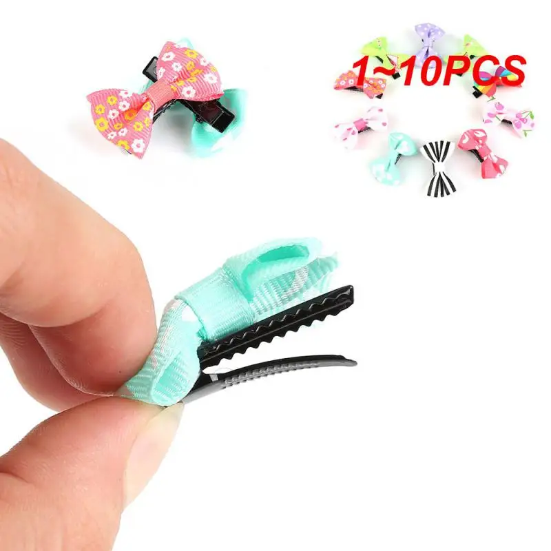 

1~10PCS Children's Bowties Vibrant Versatile Easy To Use Unique Design High Quality Duckbill Hair Clip Accessories Stylish