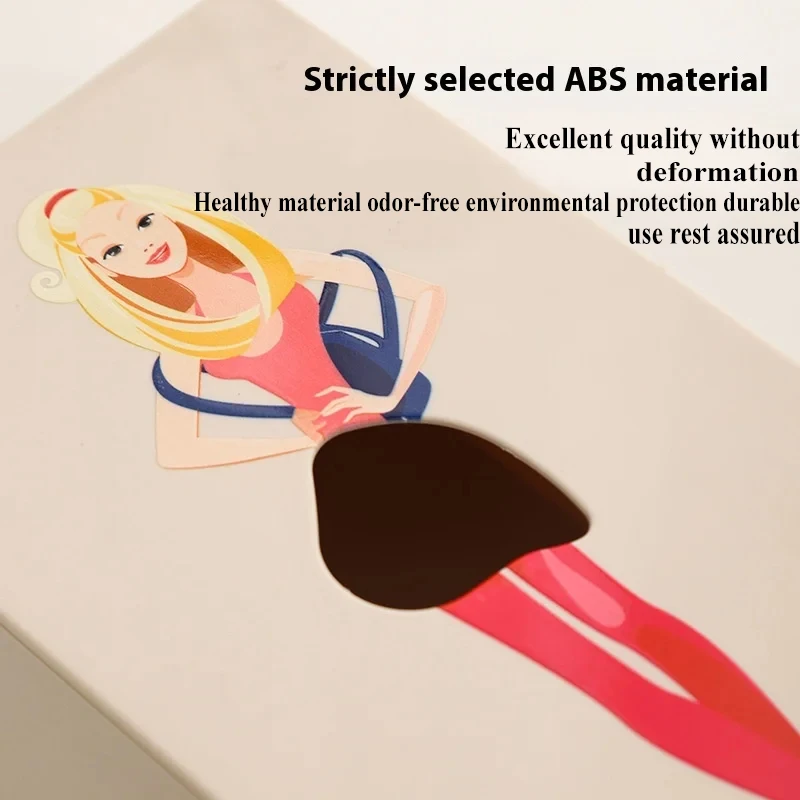 New Gifts Waterproof Classy Girl Tissue Box Napkin Holder Craft Ornaments Desktop Storage Boxes Hangable Storage Case Car