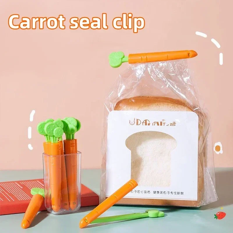 Description Picture 6 of item20/1PCS Food Sealing Clips Bread Storage Bag Carrot Clips Snack Wrap Bags Spring Clamp Home Kitchen Organization Sealing Clamp