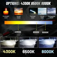 Dualvision H4 LED Headlight 3800W 3570 CSP LED H7 H1 H11 H8 9005 9006 HB3 HB4 H9 4300K 6500K 8000K 2PCS Fog Light Mini Diode 12V - Image 4